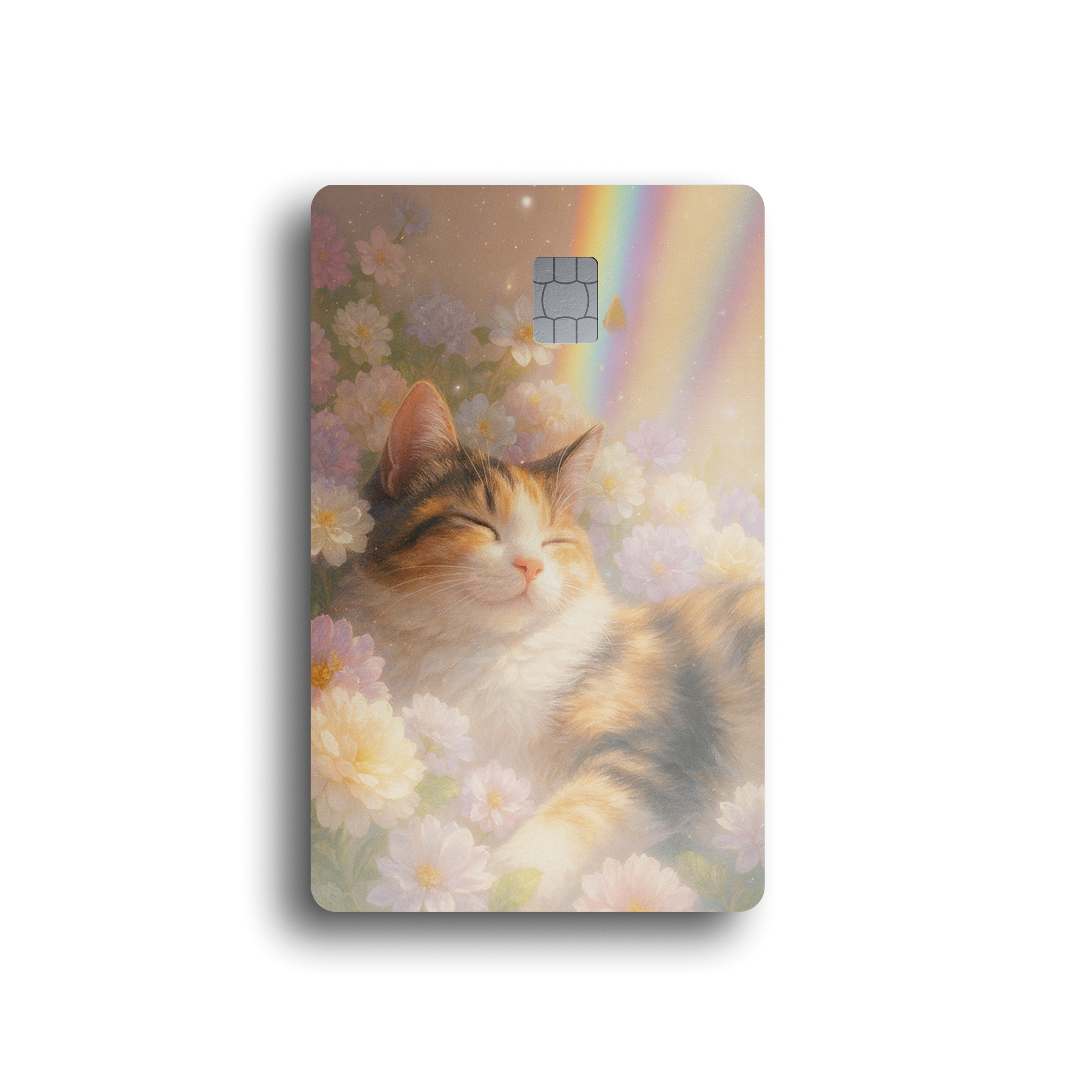 Dreamy Meadow Cat Card Skin